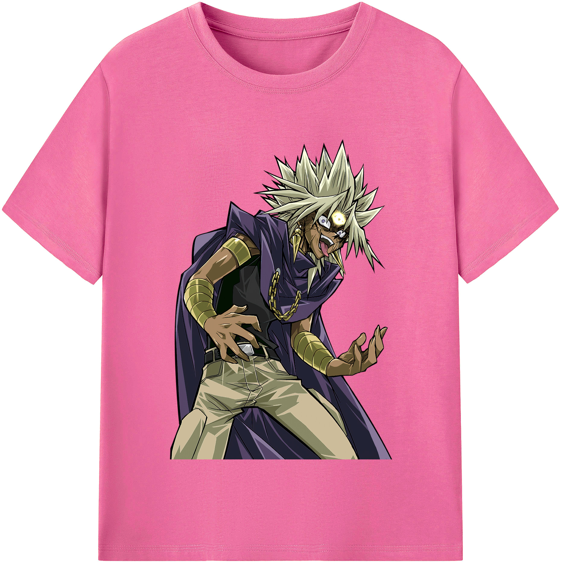 （画像用） 遊☆戯☆王 Yu-Gi-Oh! レディースカジュアルプリントTシャツ（綿100％）